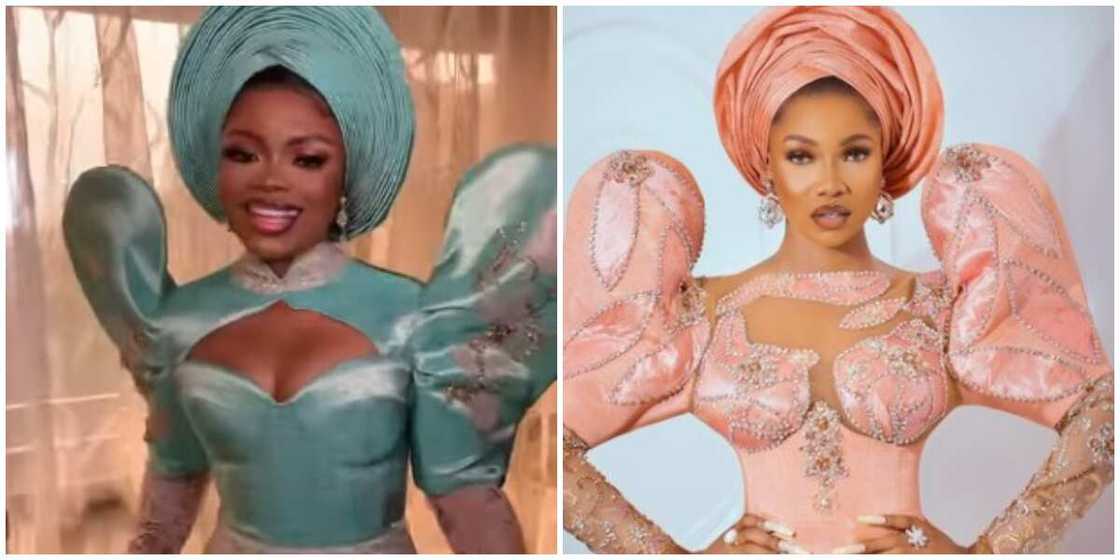 Photos of Arewa and Tacha. Photos of Arewa and Tacha.