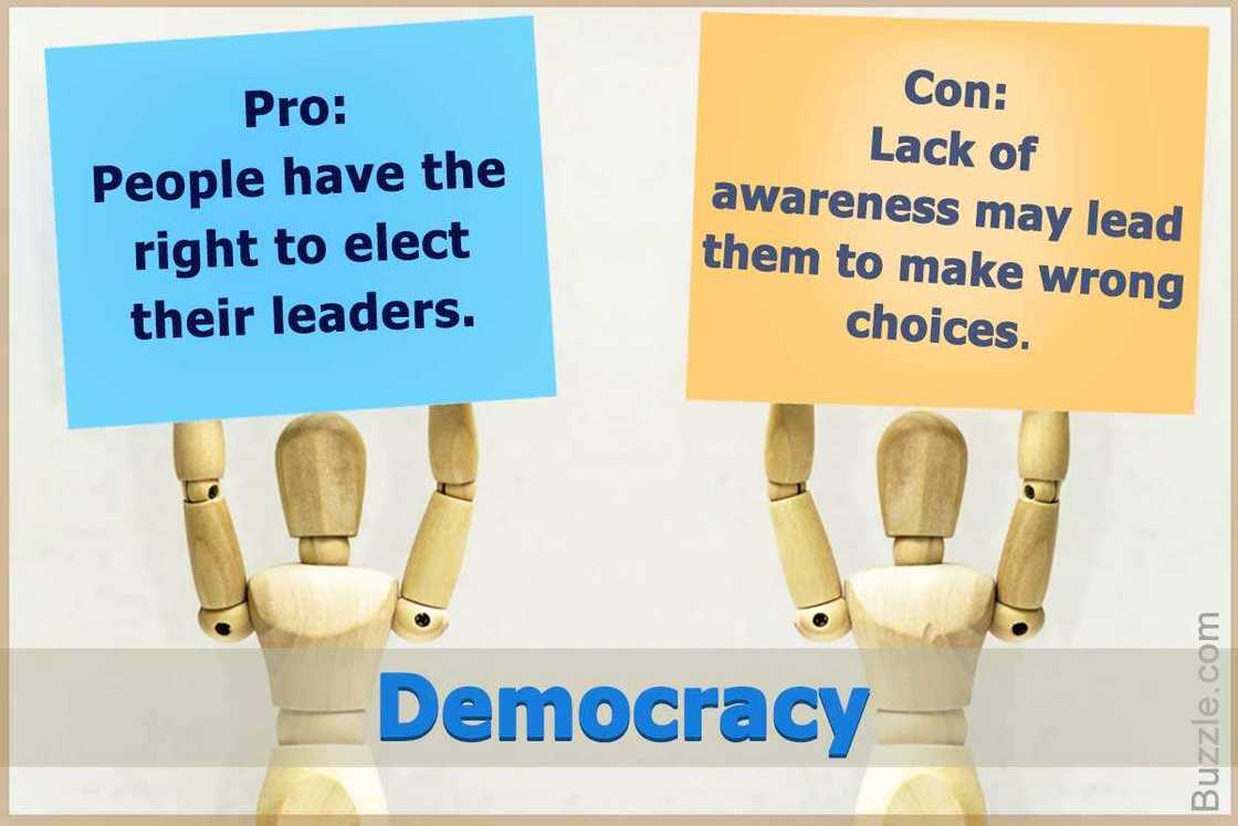 Pros and cons of democracy