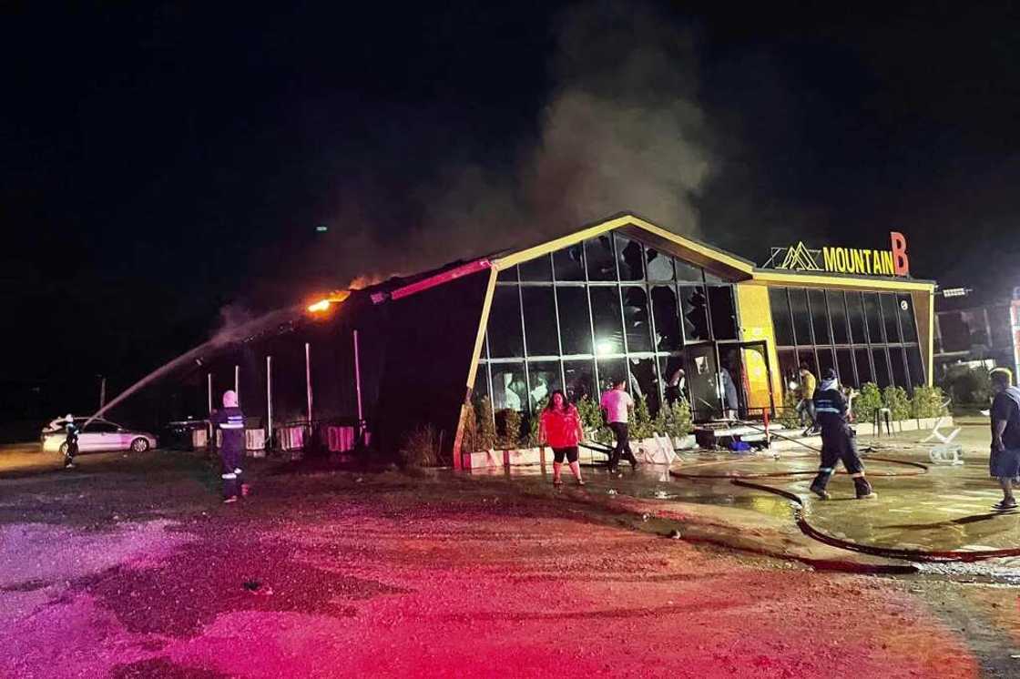 A fire tore through a Thai nightclub killing at least 13 people A fire tore through a Thai nightclub killing at least 13 people