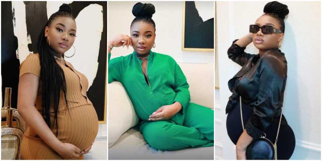 Stylish photos of pregnant Mo Cheddah Stylish photos of pregnant Mo Cheddah
