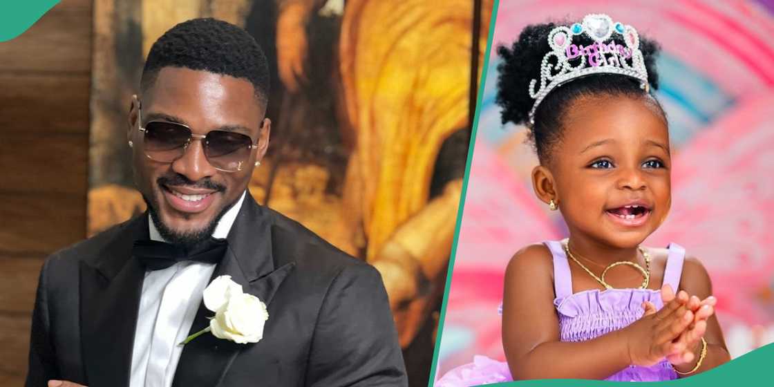 Tobi Bakre marks daughter's first birthday. Tobi Bakre marks daughter's first birthday.