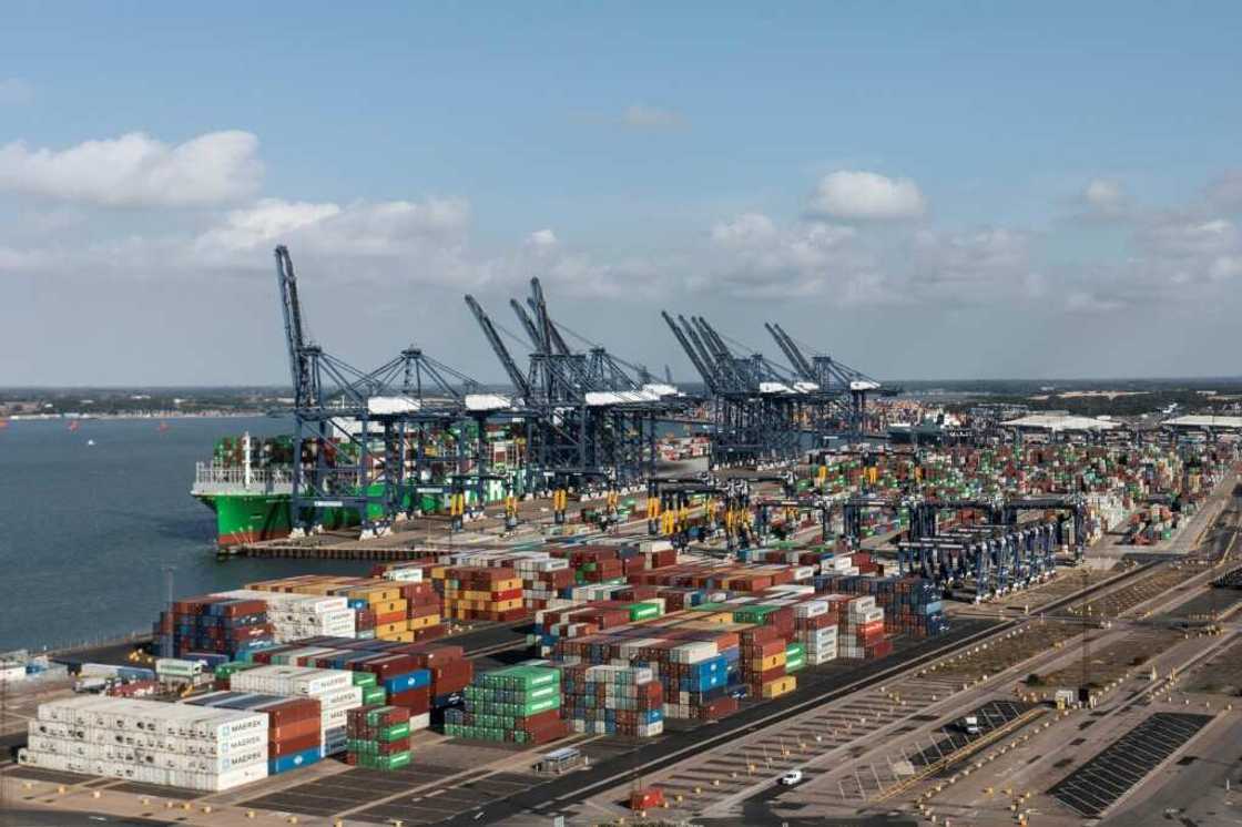 Workers at Felixstowe port in southeastern England on Sunday began an eight-day strike, the first in 30 years, as decades-high inflation intensifies a cost-of-living crisis Workers at Felixstowe port in southeastern England on Sunday began an eight-day strike, the first in 30 years, as decades-high inflation intensifies a cost-of-living crisis