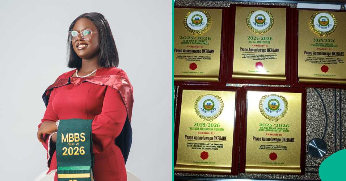 Nigerian medical graduate bags five awards.