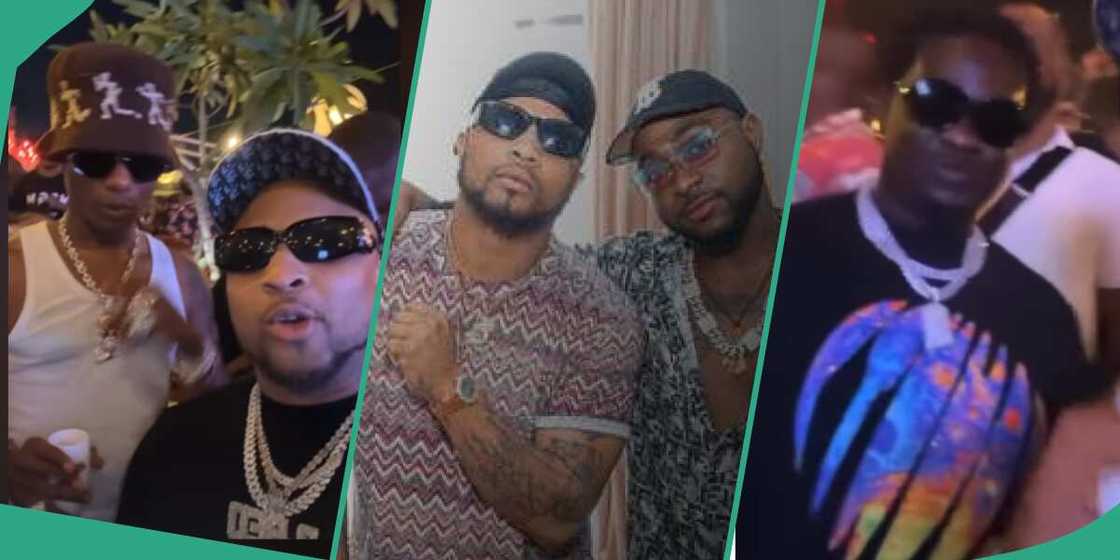 Davido's BRed, Wizkid and Wande Coal at the club Davido's BRed, Wizkid and Wande Coal at the club