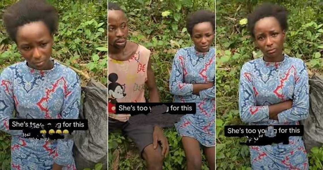 Nigerian girl leaves her family to live with boyfriend in bush Nigerian girl leaves her family to live with boyfriend in bush