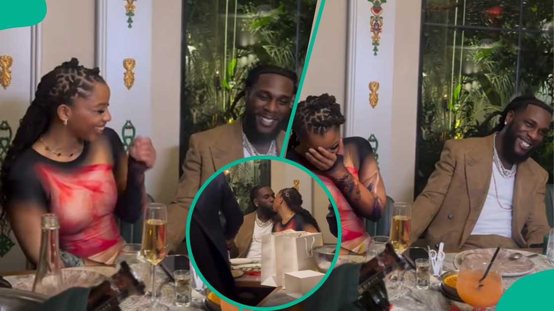 Videos as Burna Boy and Chloe Bailey kiss in public. Videos as Burna Boy and Chloe Bailey kiss in public.