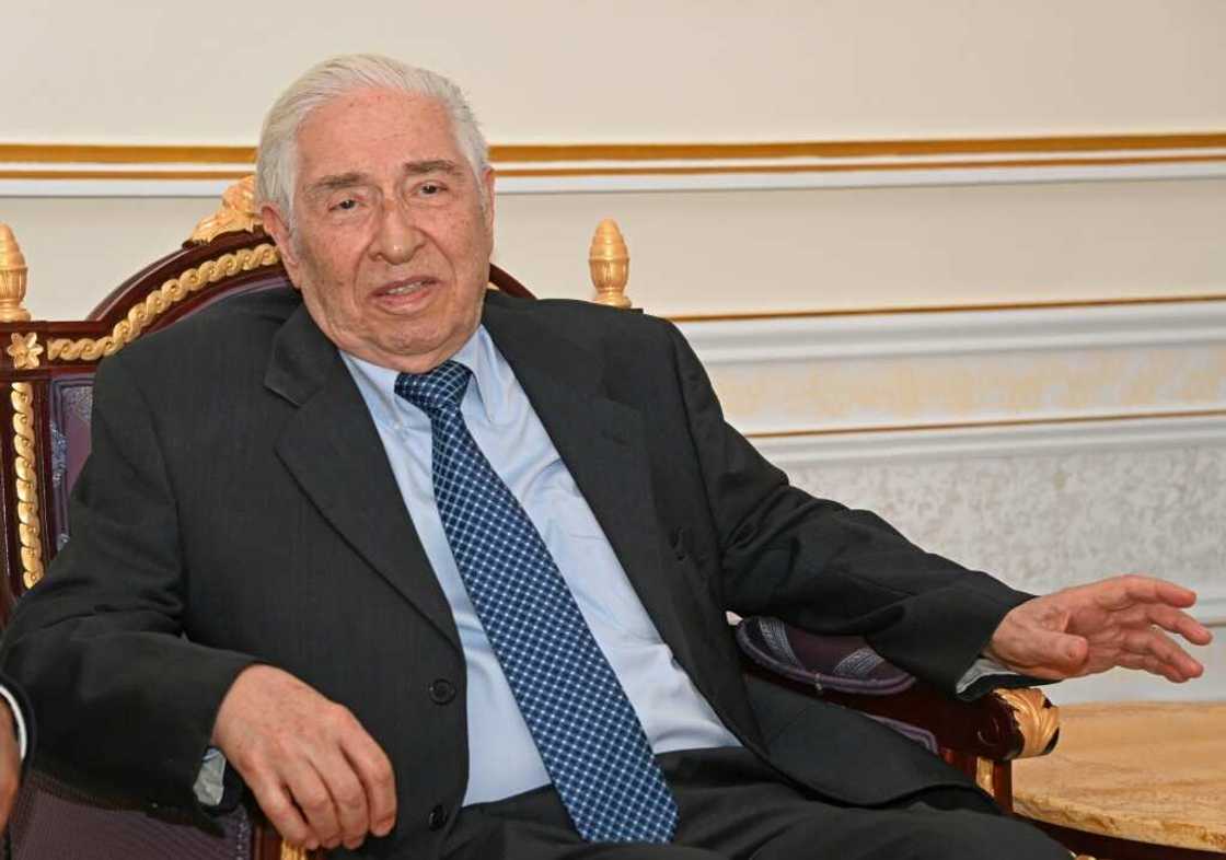 Baquer Namazi, a US citizen, speaks to the press upon his arrival to the Omani capital Muscat on October 5 following his release in Iran Baquer Namazi, a US citizen, speaks to the press upon his arrival to the Omani capital Muscat on October 5 following his release in Iran