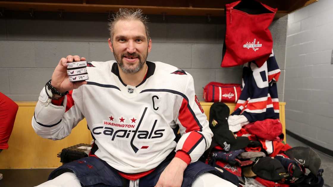 Alex Ovechkin of the Washington Capitals poses for a photo. Alex Ovechkin of the Washington Capitals poses for a photo.