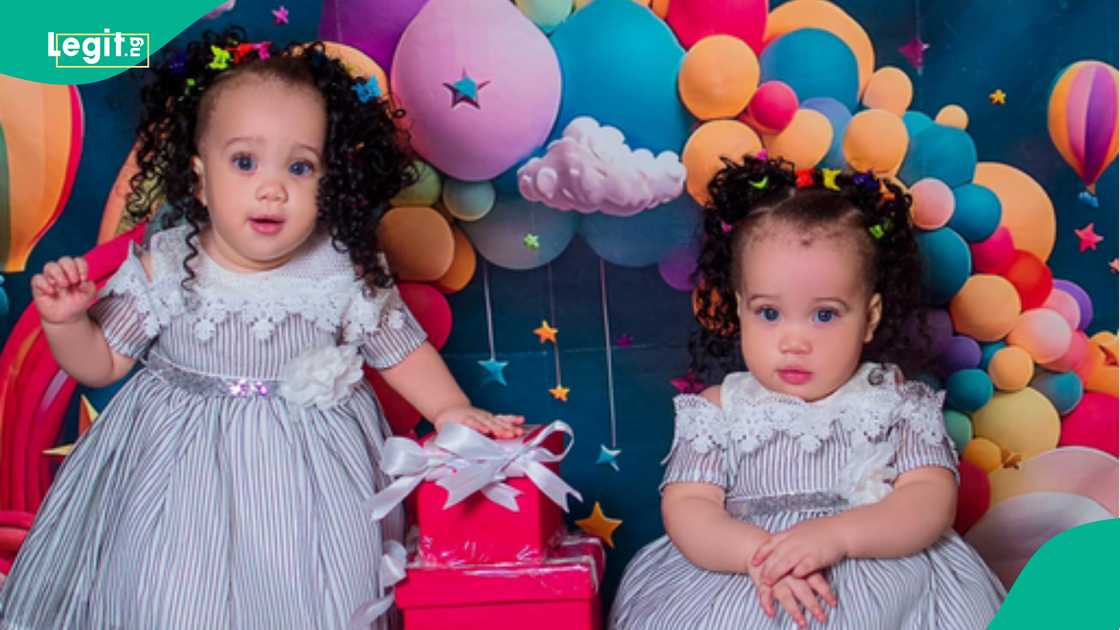 Couple's family photos spark questions and observations on social media