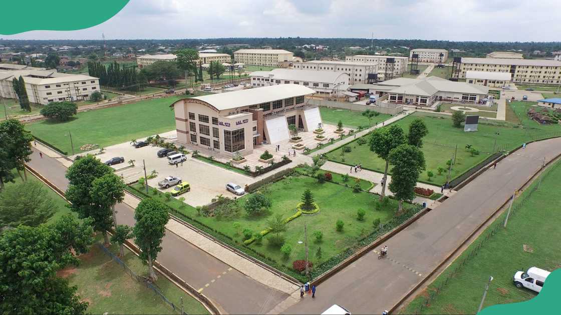 Babcock University buildings.