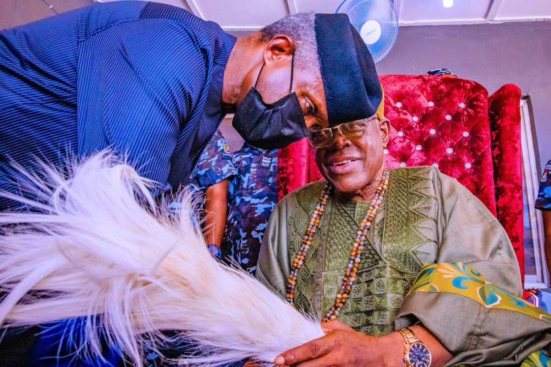 Olubadan and Osinbajo Olubadan and Osinbajo