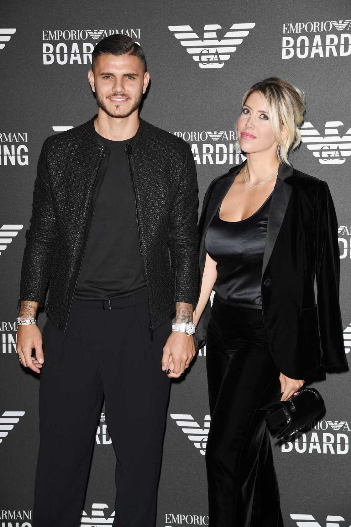 Wanda Nara et Mauro Icardi à Milan Fashion Week.
Photo : Daniele Venturelli/Daniele Venturelli/WireImage Wanda Nara et Mauro Icardi à Milan Fashion Week.
Photo : Daniele Venturelli/Daniele Venturelli/WireImage
