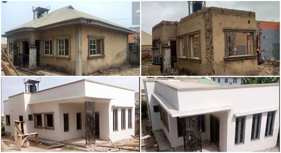 Photos of old house converted into new mansion. Photos of old house converted into new mansion.