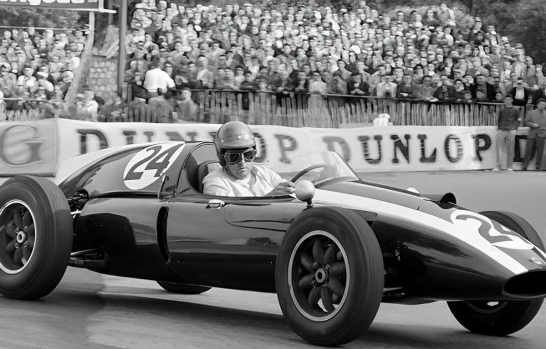 Jack Brabham pictured driving a Cooper T51 Formula One car during the 1959 Monaco Grand Prix. Jack Brabham pictured driving a Cooper T51 Formula One car during the 1959 Monaco Grand Prix.