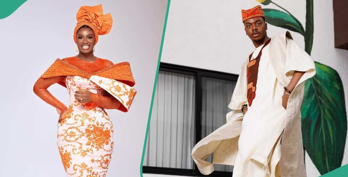 Real Warri Pikin and Enioluwa's attire at Moses Bliss' wedding Real Warri Pikin and Enioluwa's attire at Moses Bliss' wedding