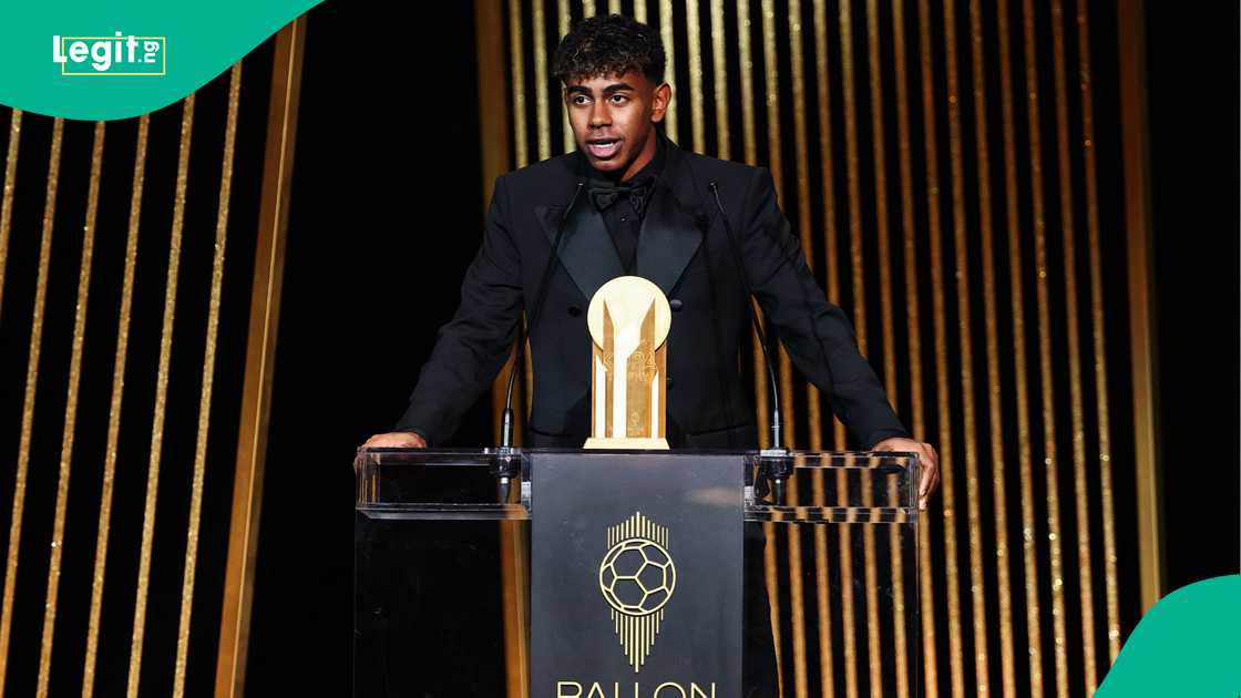 Lamine Yamal, Theatre du Chatelet, Paris, France, Ballon d'Or Lamine Yamal, Theatre du Chatelet, Paris, France, Ballon d'Or