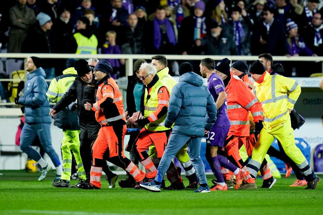 Edoardo Bove, Fiorentina vs Inter Milan, Serie A, Edoardo Bove collapse Edoardo Bove, Fiorentina vs Inter Milan, Serie A, Edoardo Bove collapse