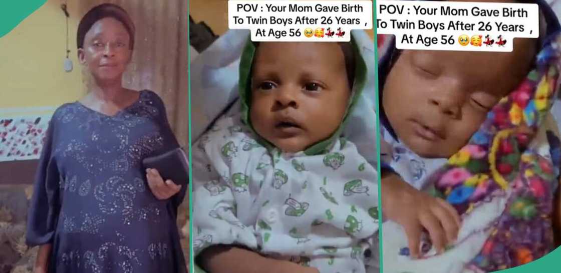 Mum gives birth at age 56. Mum gives birth at age 56.