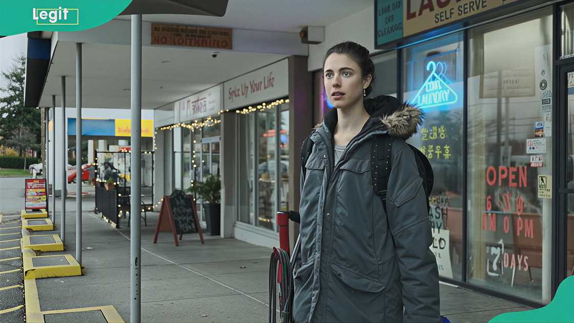 An office scene was shot at Victoria’s oldest laundromat, Tillicum Laundry