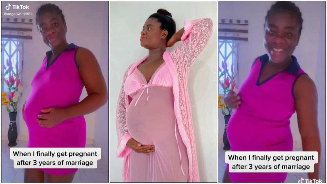 Expecting a child in marriage/joy of motherhood. Expecting a child in marriage/joy of motherhood.