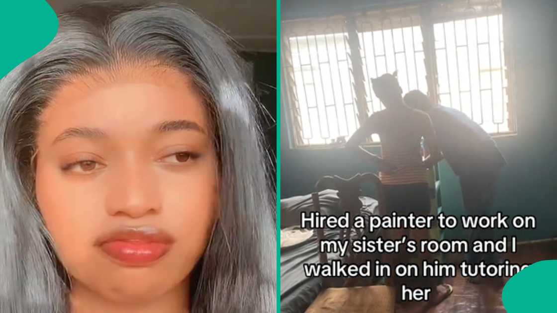 Lady who hired a painter shares what the man did. Lady shares her experience with painter she hired. Painter teaches client's sister mathematics.