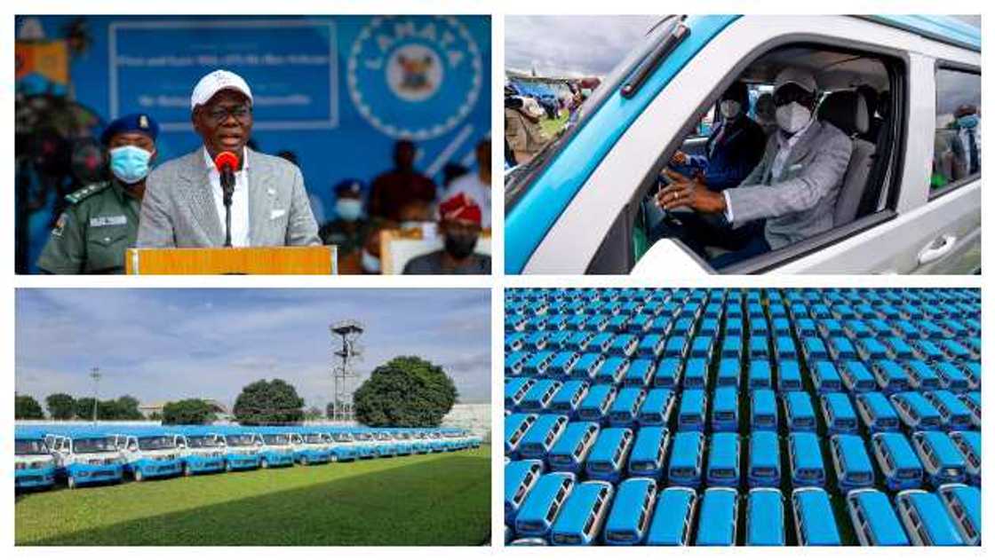 Good news for Lagosians as Sanwo-Olu launches 600 hi-tech buses, shares photos