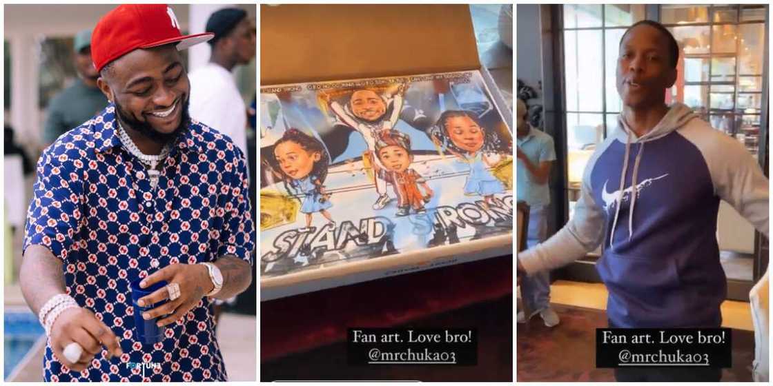 Davido's artwork Davido's artwork