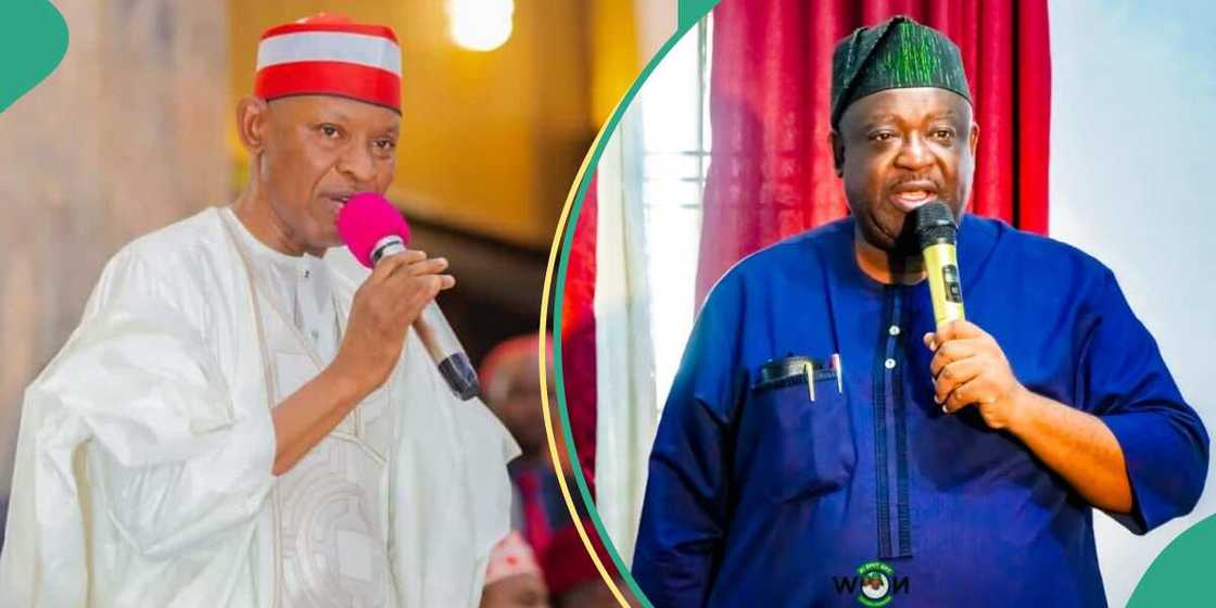 Gwamnan Abba Kabir da Celeb Mutfwang. Gwamnan Abba Kabir da Celeb Mutfwang.