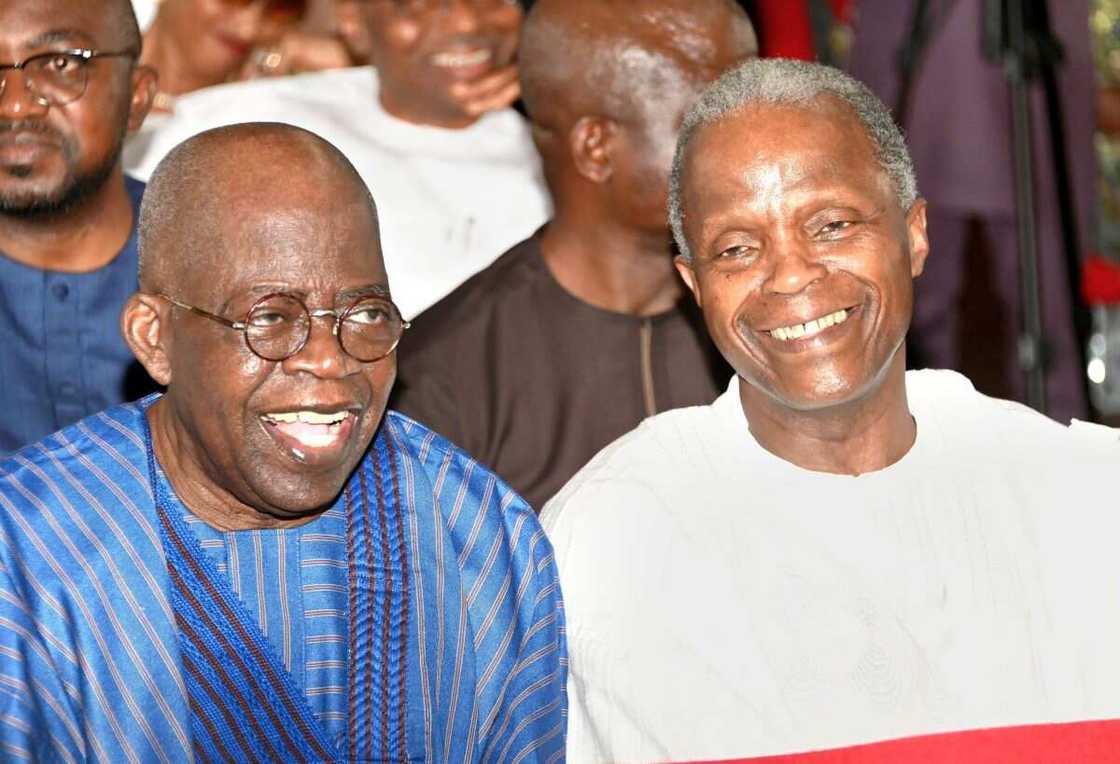 Yemi Osinbajo, Bola Tinubu, Rotimi Akeredolu, Grace Akeredolu's burial, Ondo state Yemi Osinbajo, Bola Tinubu, Rotimi Akeredolu, Grace Akeredolu's burial, Ondo state