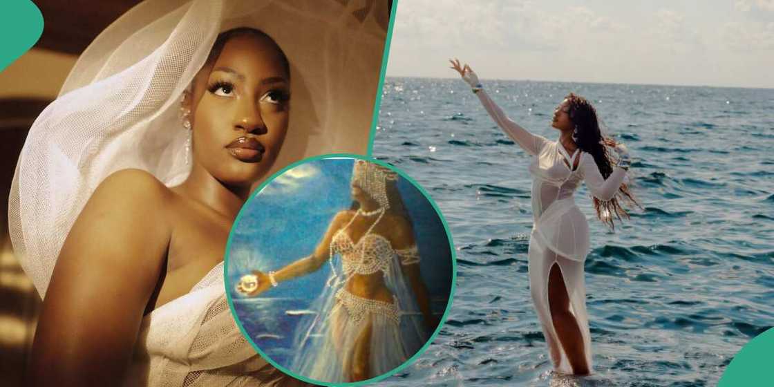 Tems likened to river goddess Yemoja. Tems likened to river goddess Yemoja.