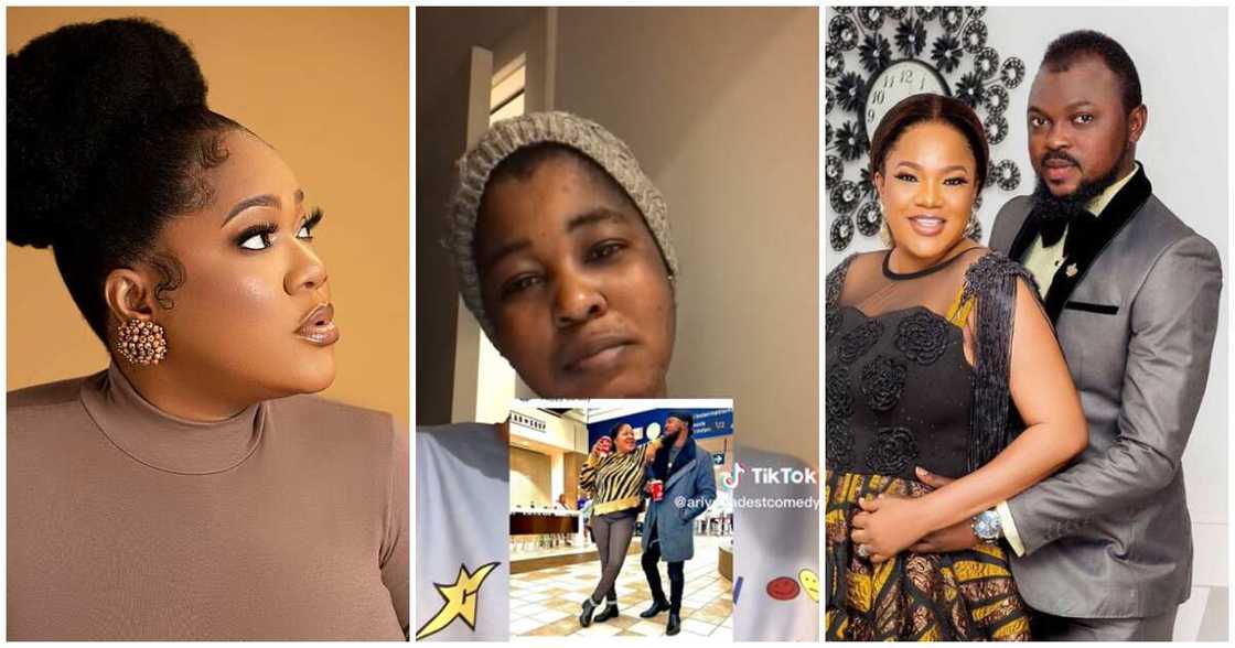 Toyin Abraham and female prankster