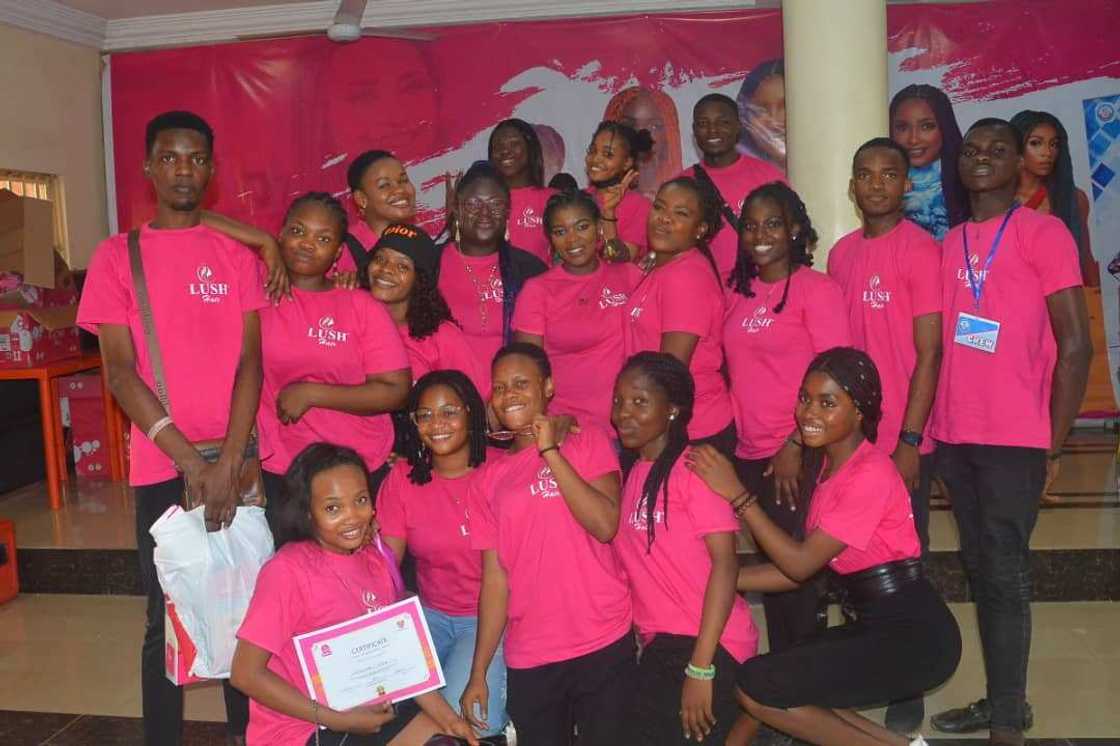 Over 500 Youth Benefited from Lush Academy Free Vocational Styling Workshop in Asaba