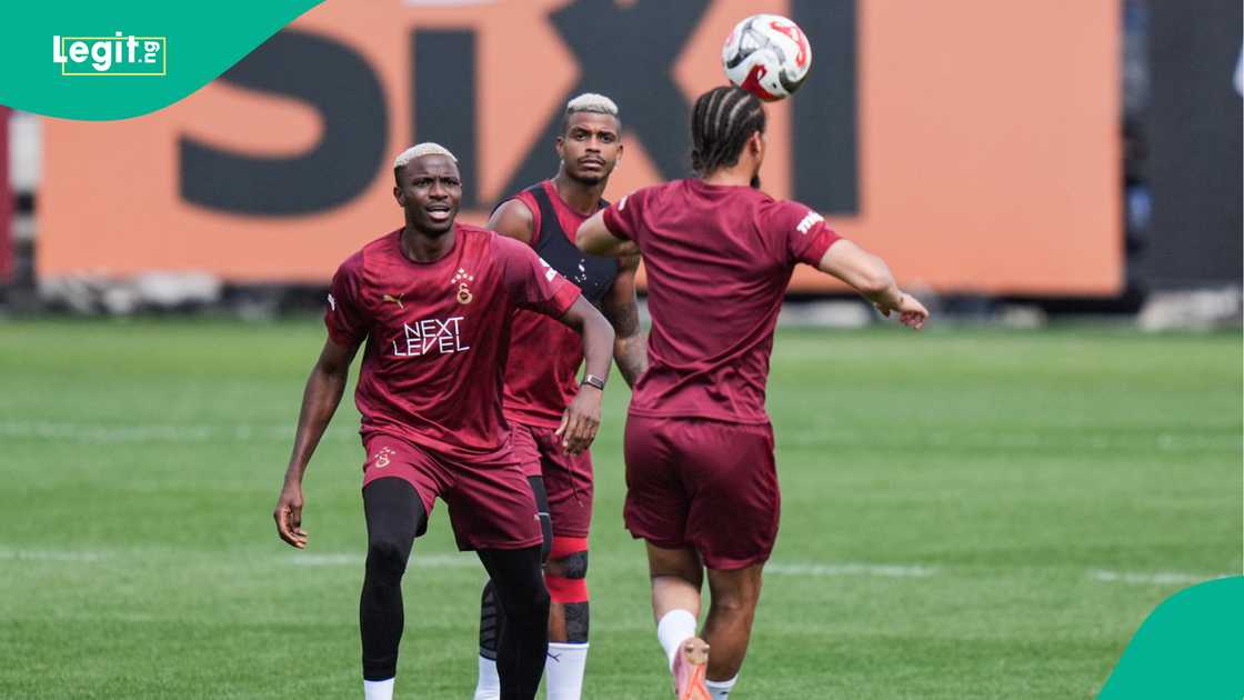 Victor Osimhen, Leroy Sane, Mario Lemina, Oktay Metin facilities, Istanbul, Turkiye. Victor Osimhen, Leroy Sane, Mario Lemina, Oktay Metin facilities, Istanbul, Turkiye.