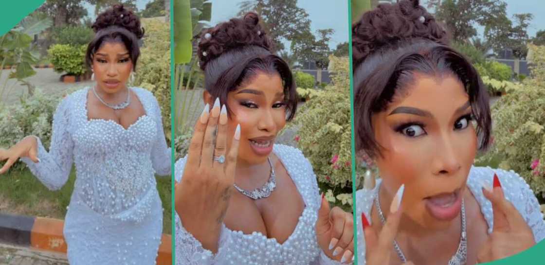 Lady mocks her ex who said no man would marry her, shows off her diamond wedding ring Lady mocks her ex who said no man would marry her, shows off her diamond wedding ring