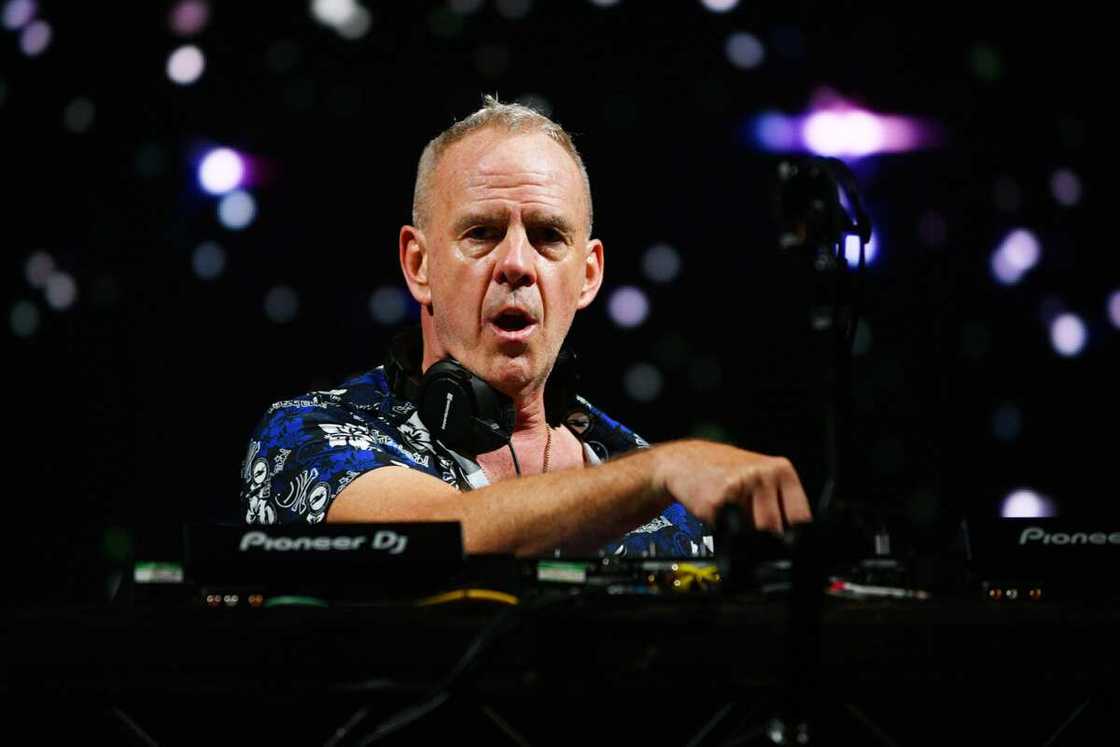 Fatboy Slim performs at Cornbury Park in Charlbury