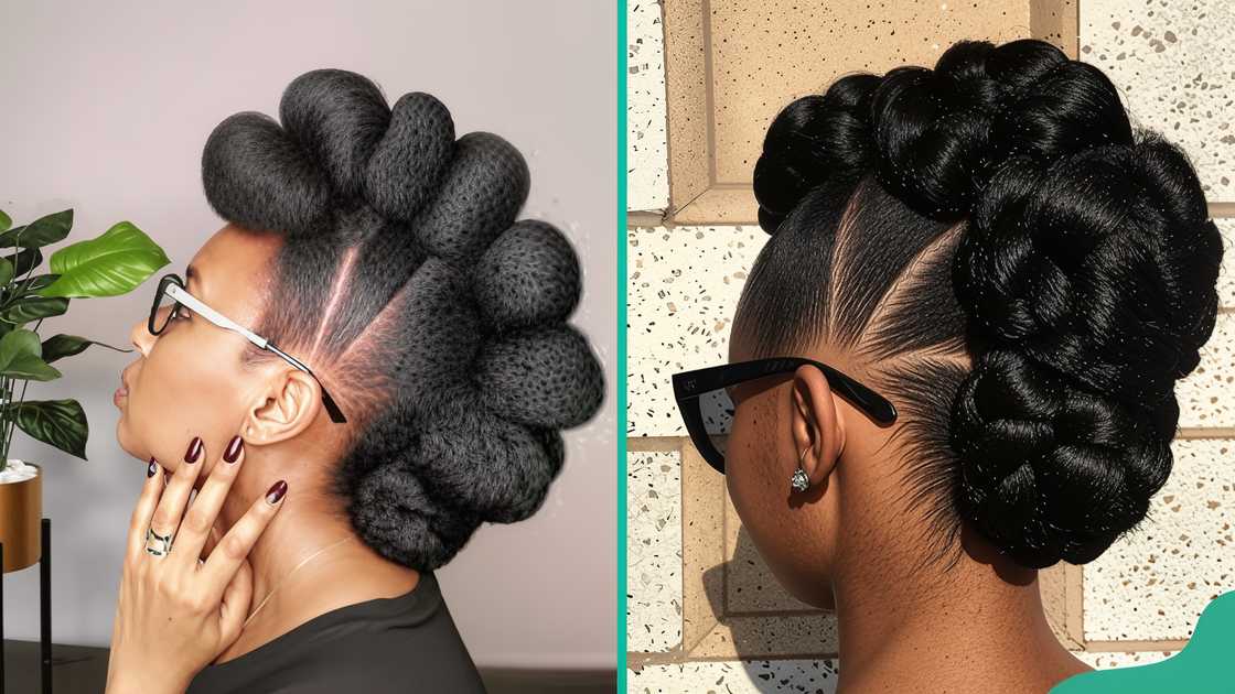 Faux hawk ponytail Faux hawk ponytail