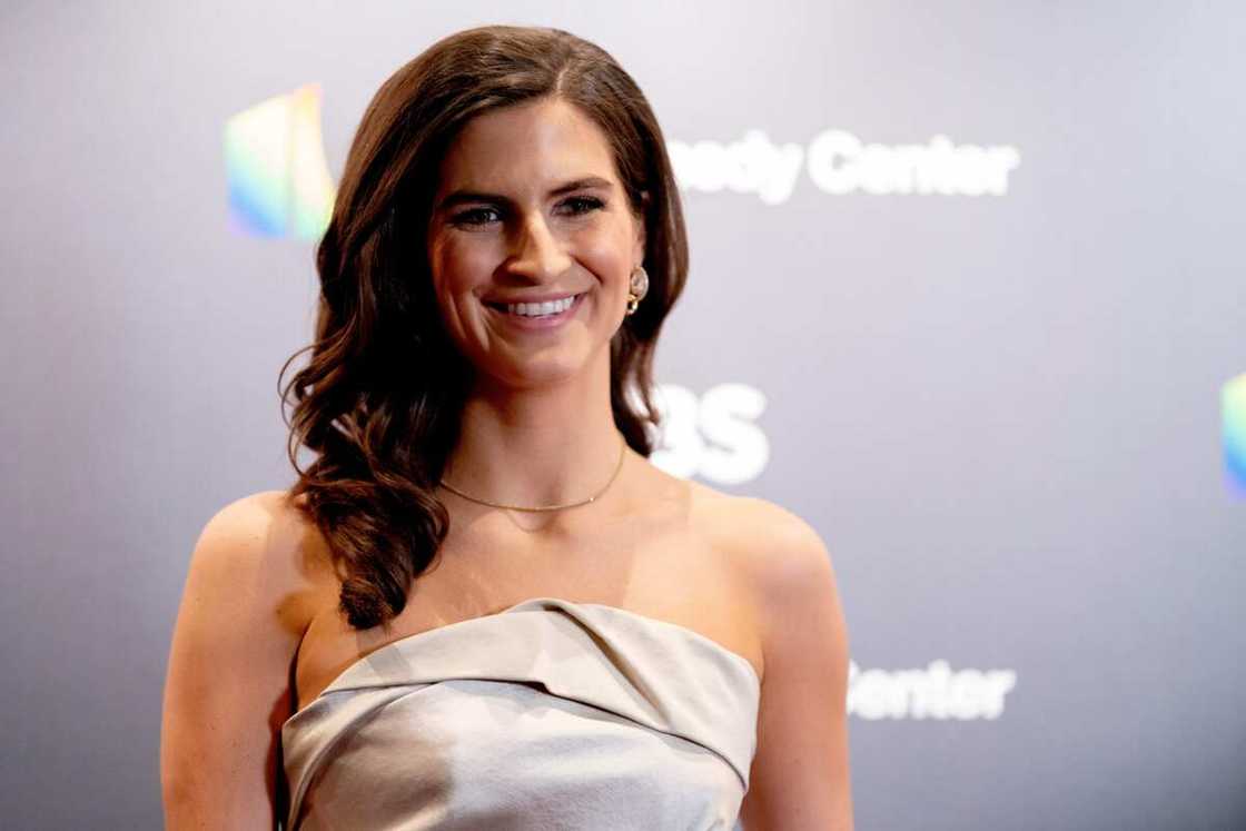 Kaitlan Collins arrives for the 45th Kennedy Center Honors.