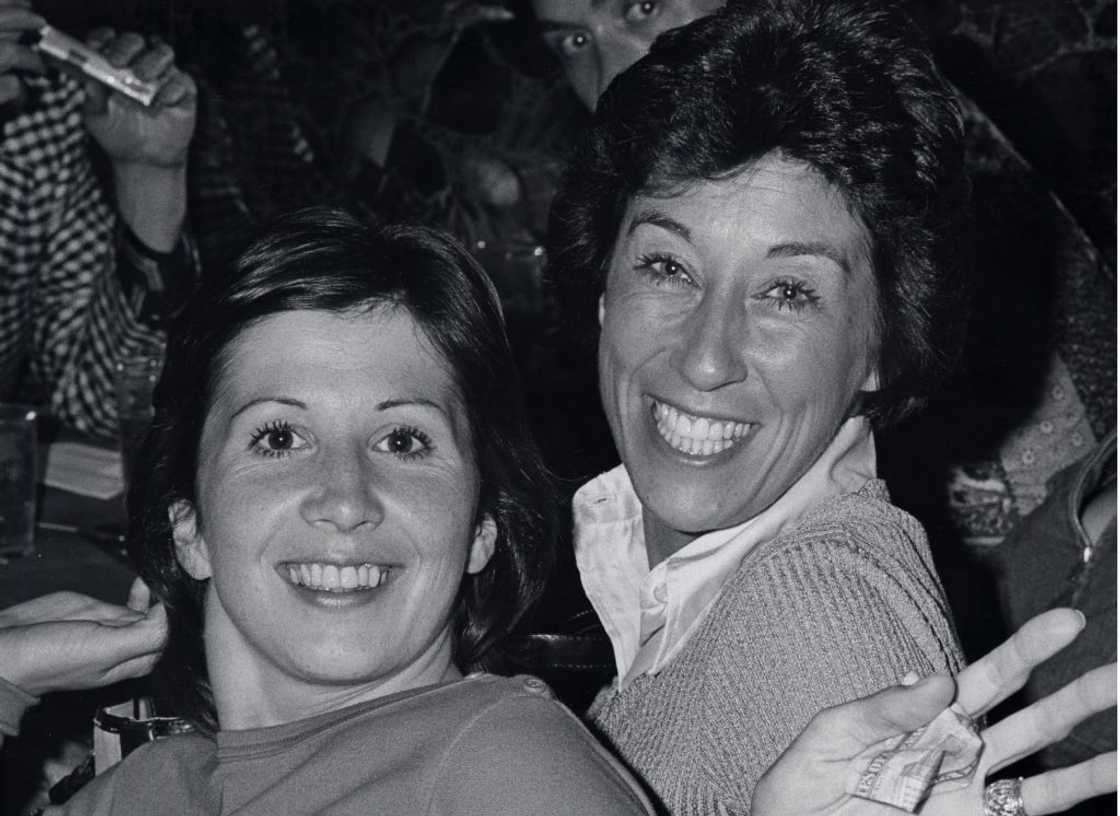 Ann Travolta and Ellen Travolta in Hastings on Hudson, New York, United States.