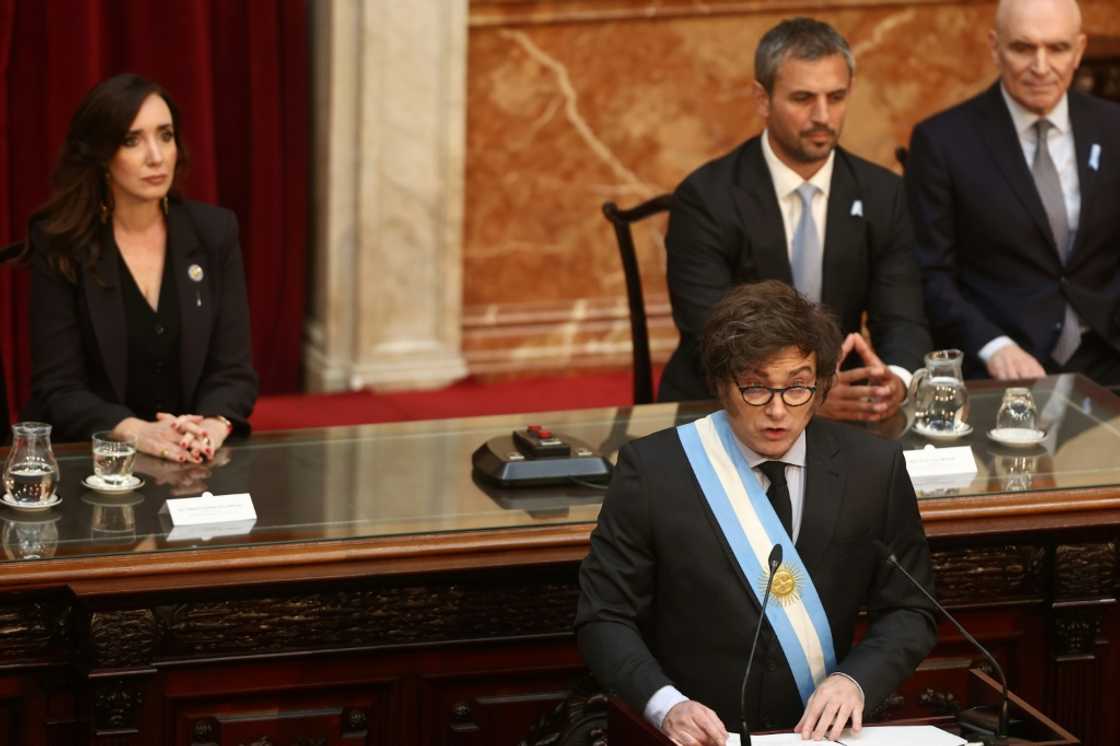 Argentine President Javier Milei presented his budget to Congress Argentine President Javier Milei presented his budget to Congress