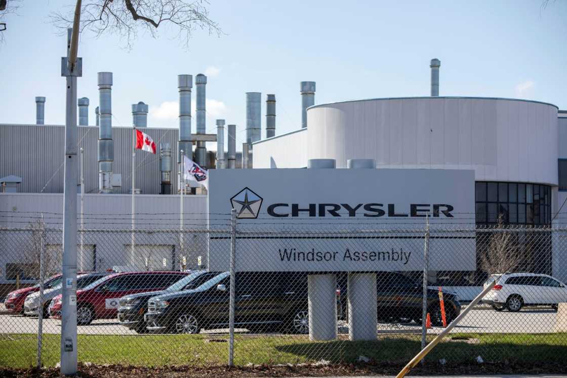 Chrysler's factory in the Canadian city of Windsor will pause production for two weeks Chrysler's factory in the Canadian city of Windsor will pause production for two weeks