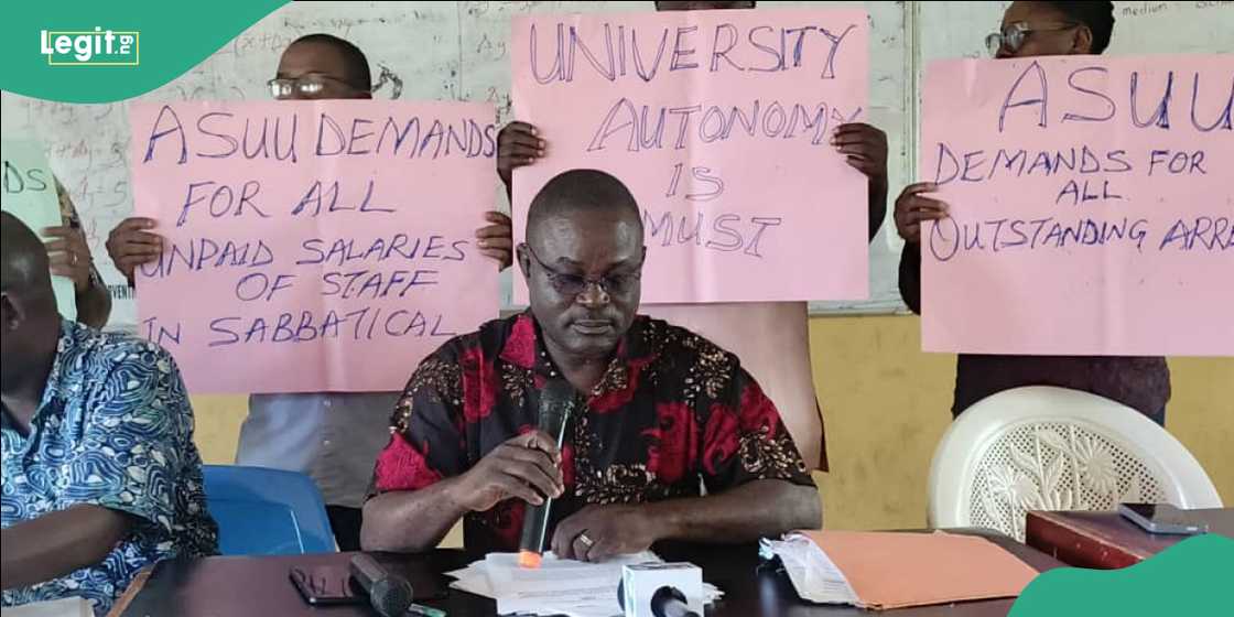 NLC Chairman joins ASUU protest, urging Tinubu to avert looming university strike.