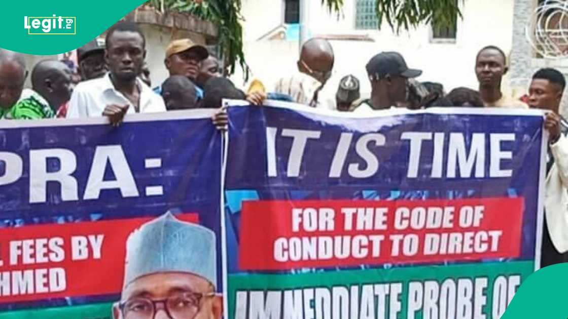 NMDPRA protest, Farouk Ahmed corruption, Abuja hunger strike, oil sector regulation Nigeria, ICPC investigation, Tinubu government, Nigeria public accountability
