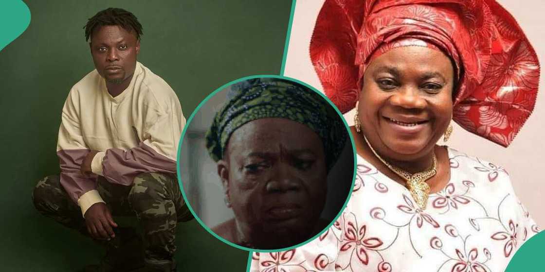 Kunle Afod visits Iya Awero. Kunle Afod visits Iya Awero.