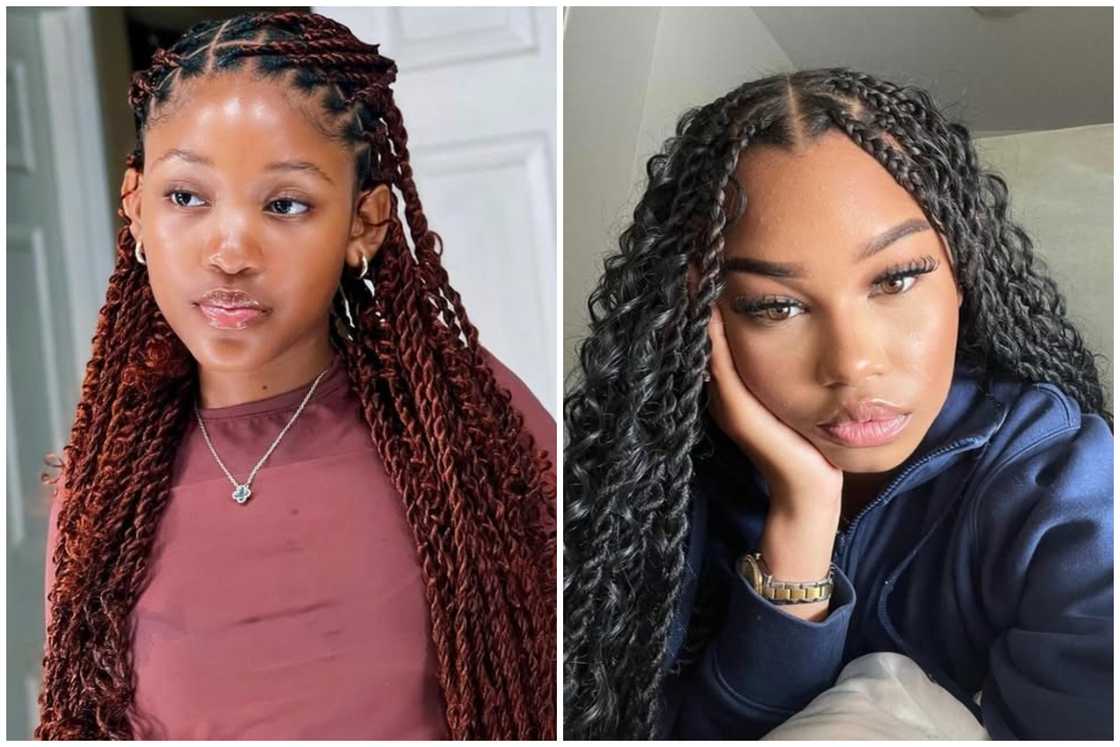 Twist out boho braids Twist out boho braids