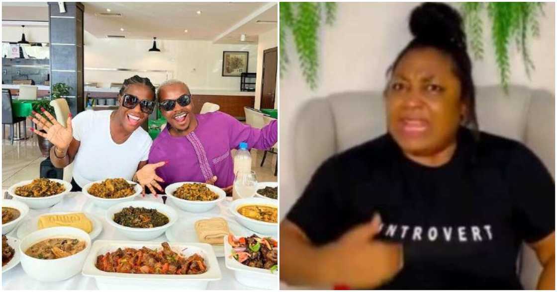 Chef Hilda Baci, Enioluwa and dog lover president Chef Hilda Baci, Enioluwa and dog lover president