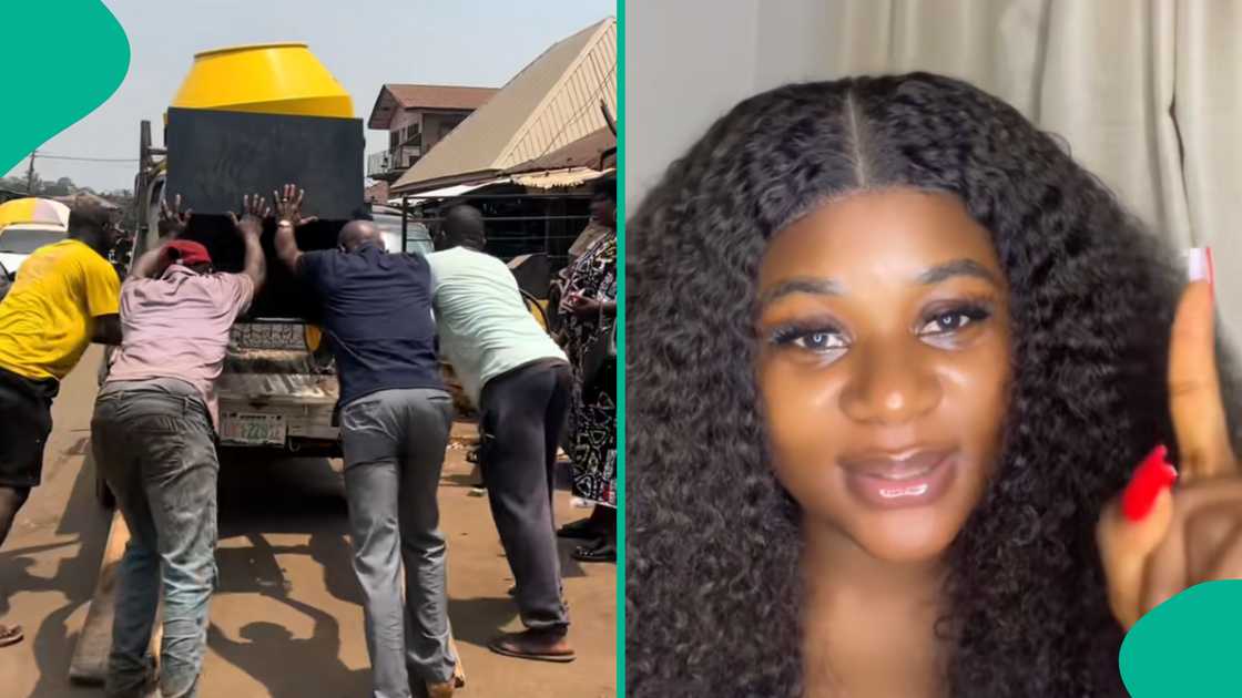Nigerian woman praises her husband online, gifts him a mixer.