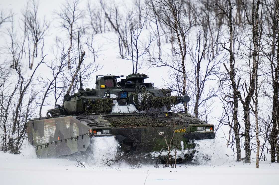 A Swedish CV90 trains in northern Norway during a NATO exercise in March 2024 A Swedish CV90 trains in northern Norway during a NATO exercise in March 2024