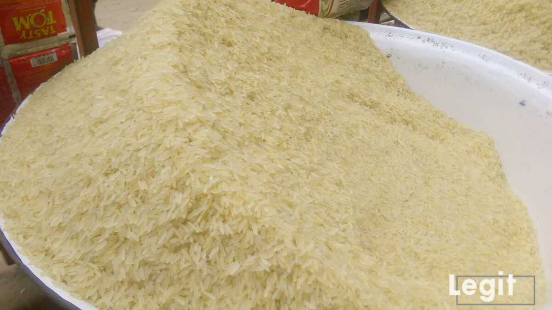 Foreign rice, Lagos market