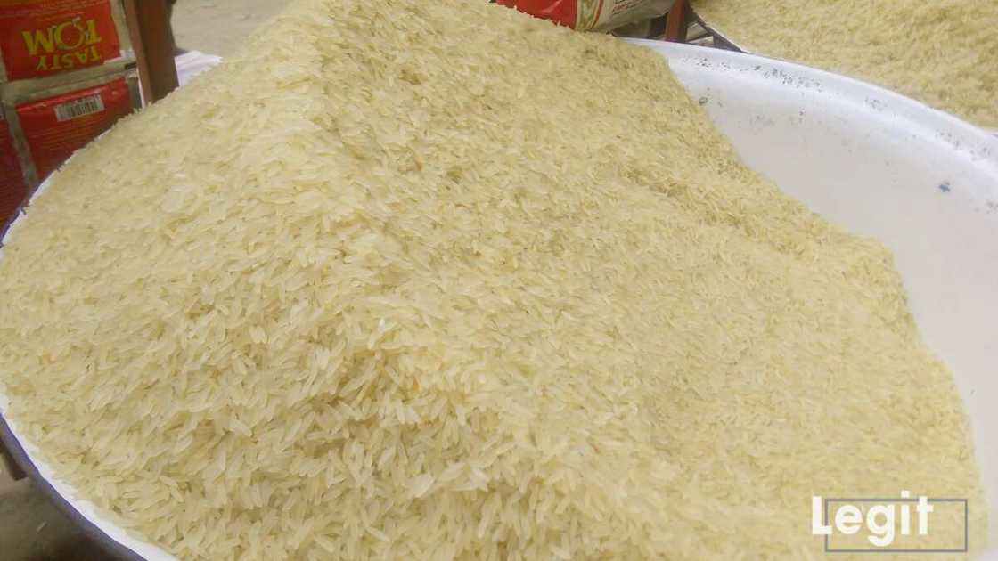 Rice, Lagos market, Lagos trader Rice, Lagos market, Lagos trader