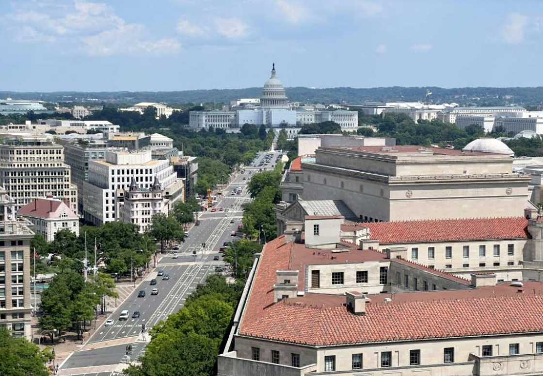 Pennsylvania Avenue, in the heart of Washington, is seen in July 2022